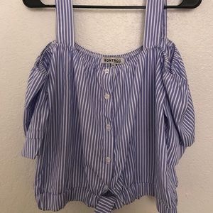 Off the shoulder crop top